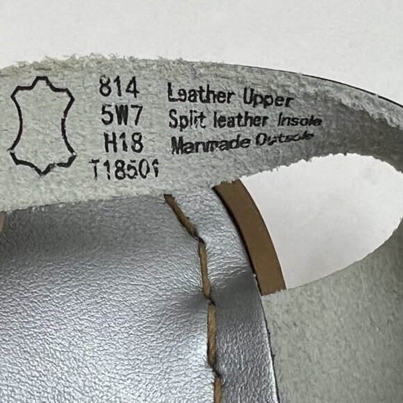 NWOT Salt Water Original Pewter Sandals - Picture 8 of 9